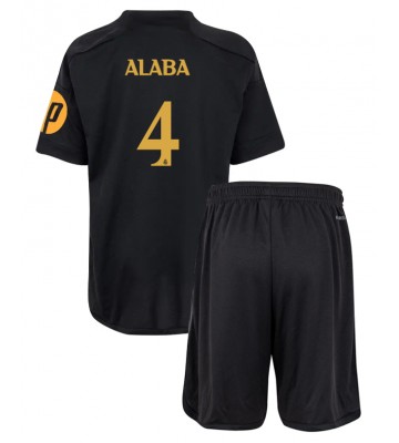 Real Madrid David Alaba #4 Tercera Equipación Niños 2023-24 Manga Corta (+ Pantalones cortos)